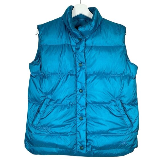 Cabela's 650 Fill Premier Northern Goose Down Puffer Vest Size M Quilted Blue - Picture 1 of 16